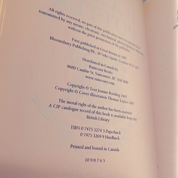 Harry Potter and the Philosopher’s Stone (Canadian first edition) - Picture 4 of 6